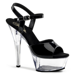 Pleaser KISS-209 - Black/Clear