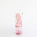 Pleaser LOVESICK-708T - Clear/Baby Pink