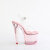 Pleaser LOVESICK-708T - Clear/Baby Pink