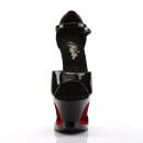 Pleaser MOON-760FH - Black/Red