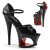 Pleaser MOON-760FH - Black/Red