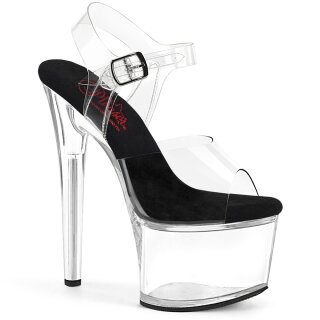 Pleaser PASSION-708 - Clear/Black