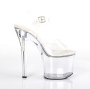 Pleaser RADIANT-708 - White/Clear