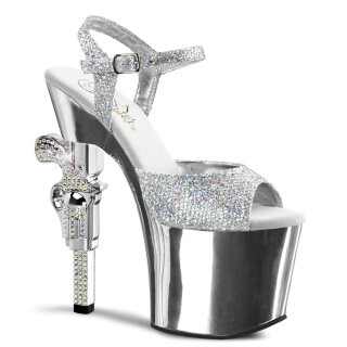 Pleaser REVOLVER-709G - Silver