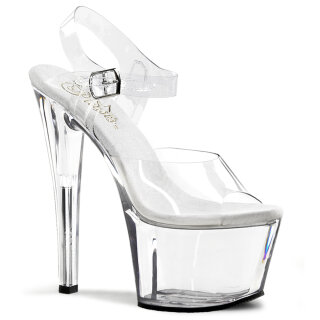 Pleaser SKY-308 - Clear/White