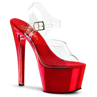 Pleaser SKY-308 - Red Chrome