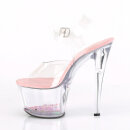 Pleaser SKY-308WHG - Clear/Pink