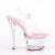 Pleaser SKY-308WHG - Clear/Pink