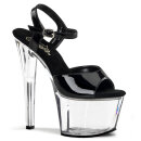 Pleaser SKY-309 - Patent Black/Clear