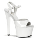 Pleaser SKY-309 - Patent White