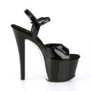 Pleaser SKY-309CRS - Black/Silver