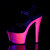 Pleaser SKY-309UVLG - Black/Neon Pink