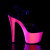 Pleaser SKY-309UVLG - Black/Neon Pink