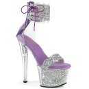 Pleaser SKY-327RSI - Silver / Lavender