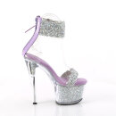 Pleaser SKY-327RSI - Silver / Lavender