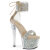 Pleaser SKY-327RSI - Silber/Nude