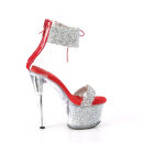 Pleaser SKY-327RSI - Silver/Red