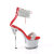 Pleaser SKY-327RSI - Silver/Red