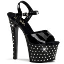 Pleaser STARDUST-709 - Patent Black