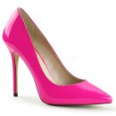 Pleaser AMUSE-20 - Patent Neon Fuchsia