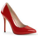 Pleaser AMUSE-20 - Patent Red