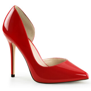 Pleaser AMUSE-22 - Patent Red