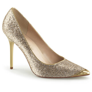 Pleaser CLASSIQUE-20 - Gold Glittery