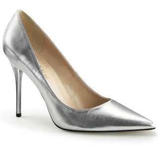 Pleaser CLASSIQUE-20 - PU Silver Metallic