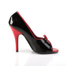 Pleaser SEDUCE-216 - Patent Black/Red