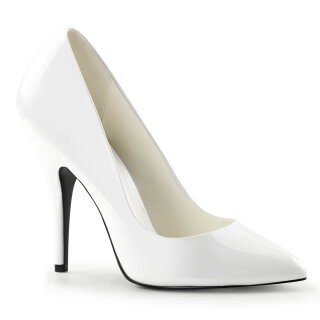 Pleaser SEDUCE-420 - Patent white