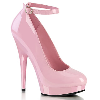 Fabulicious SULTRY-686 - Patent Baby Pink