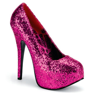 Bordello TEEZE-06G - Glitter Hot Pink