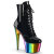 Pleaser ADORE-1020RC - Black/Rainbow