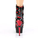 Pleaser DELIGHT-1012 - Patent Black / Red