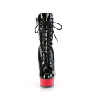 Pleaser DELIGHT-1020 - Patent Black/Red