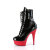 Pleaser DELIGHT-1020 - Patent Black/Red