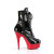 Pleaser DELIGHT-1020 - Patent Black/Red