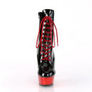 Pleaser DELIGHT-1020 - Black/Red Chrome