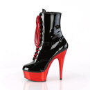 Pleaser DELIGHT-1020 - Black/Red Chrome