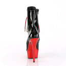 Pleaser DELIGHT-1020 - Black/Red Chrome