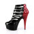 Pleaser DELIGHT-695 - Patent Black / Red