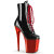 Pleaser FLAMINGO-1020 - Schwarz/Rot Chrom