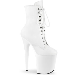 Pleaser FLAMINGO-1020 - Faux Leather White