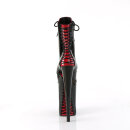 Pleaser INFINITY-1020FH - Patent Black/Red