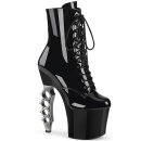 Pleaser IRONGRIP-1020 - Patent Silver/Black