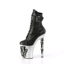 Pleaser RAPTURE-1020STR-02 - Black/Silver