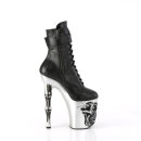 Pleaser RAPTURE-1020STR-02 - Black/Silver