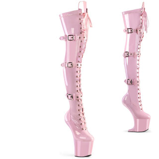 Pleaser CRAZE-3028 - Patent Baby Pink