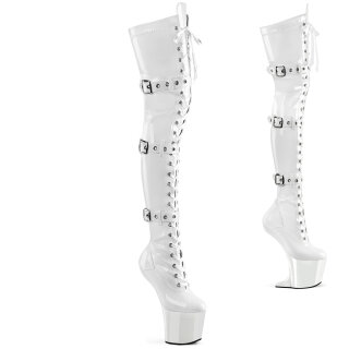 Pleaser CRAZE-3028 - Patent White