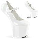 Pleaser CRAZE-880 - Patent White